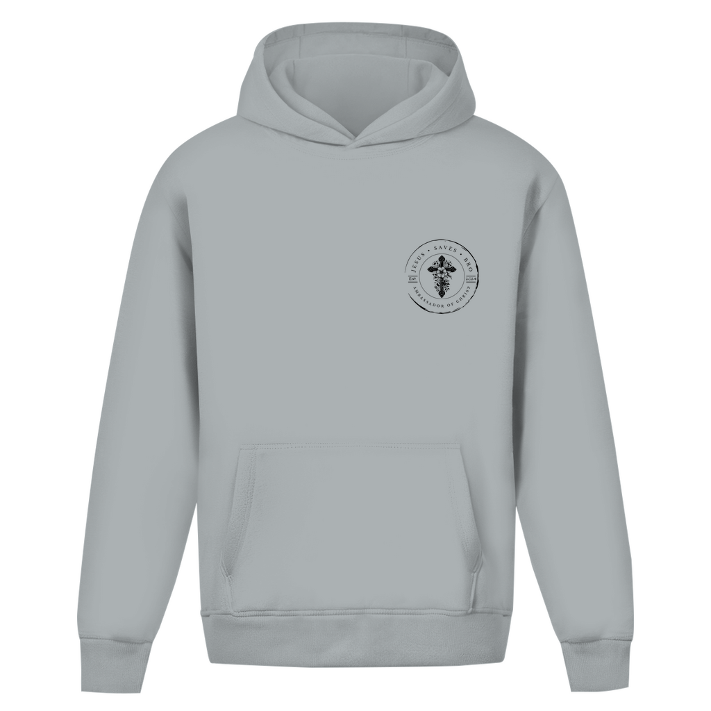 JESUS SAVES BRO - FLOWERS & CHAIN - OVERSIZE HOODIE - UNISEX