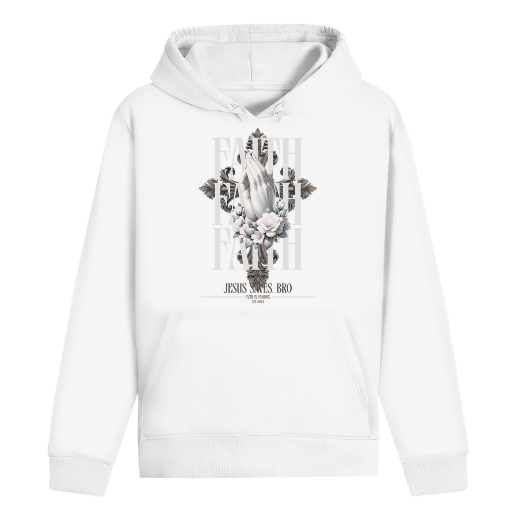 JESUS SAVES BRO - PRAYING HANDS - HOODIE - UNISEX
