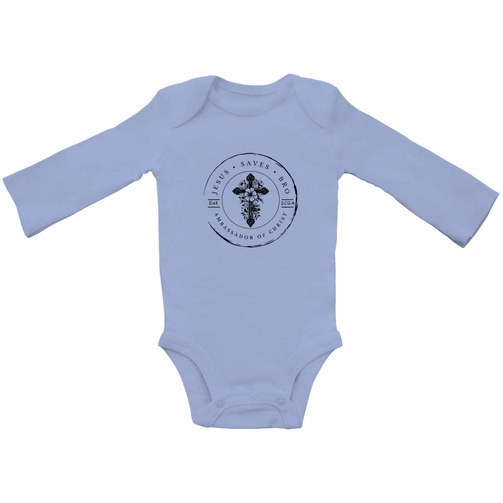 JESUS SAVES BRO - JSB-LOGO - BABY BODYSUIT LONGSLEEVE