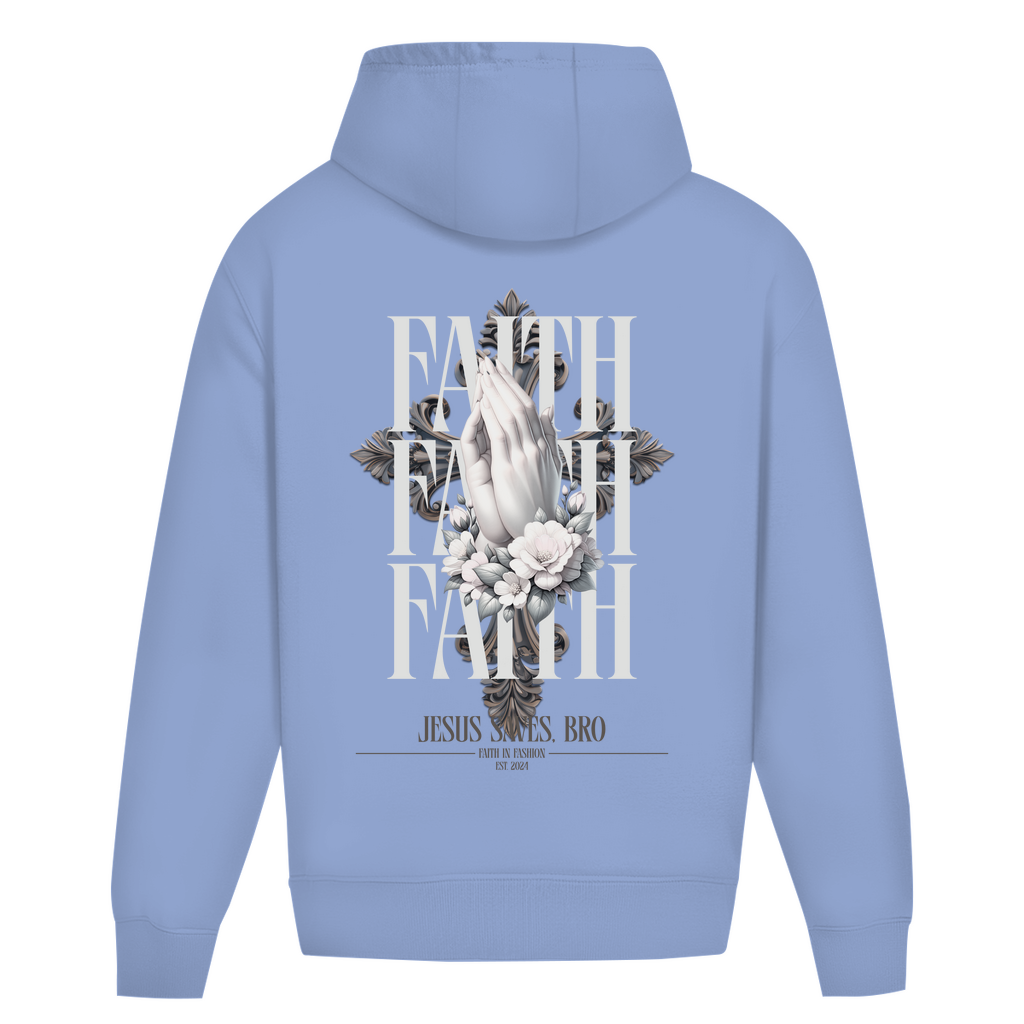 JESUS SAVES BRO - PRAYING HANDS - OVERSIZE HOODIE - UNISEX