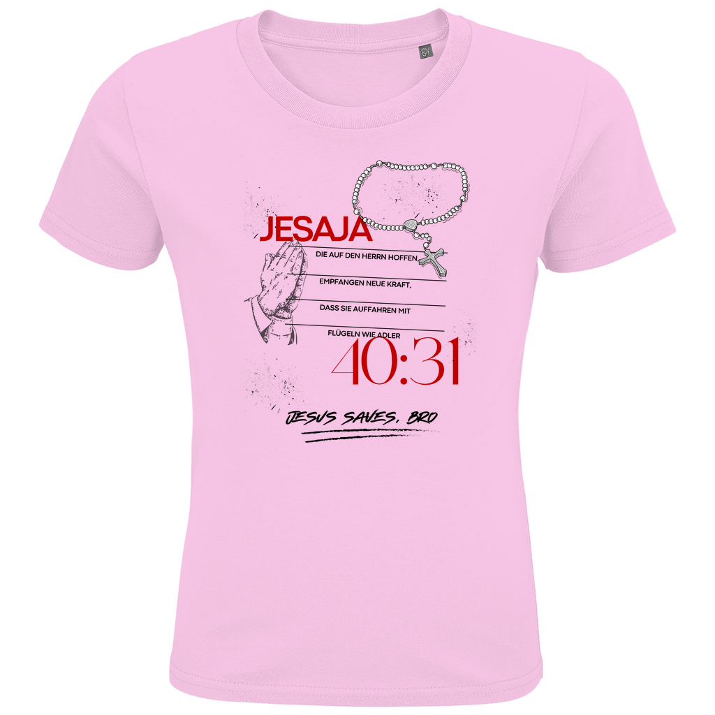 JESUS SAVES BRO - JESAJA 40:31 - T-SHIRT KIDS