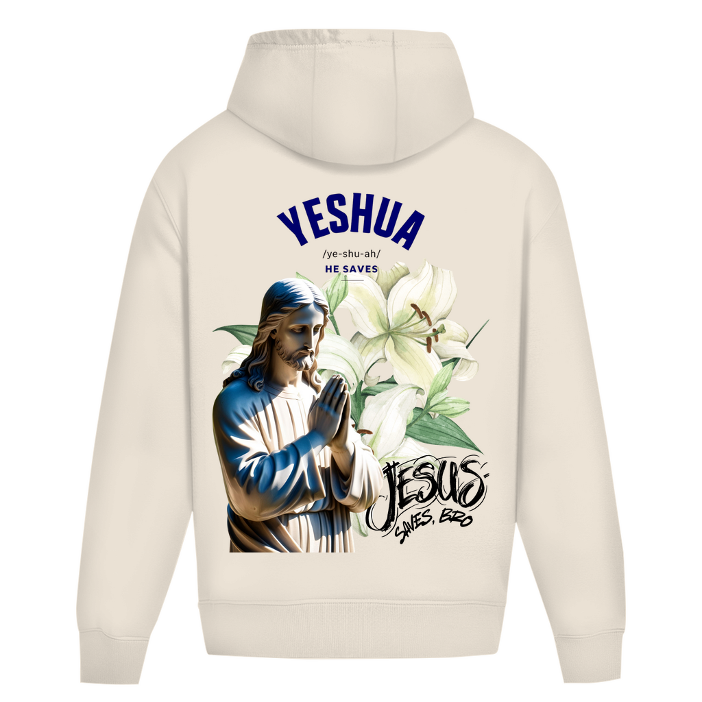 JESUS SAVES BRO - YESHUA - OVERSIZE HOODIE - UNISEX