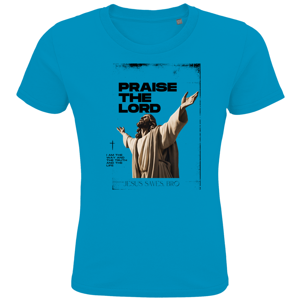 JESUS SAVES BRO - PRAISE THE LORD - T-SHIRT KIDS
