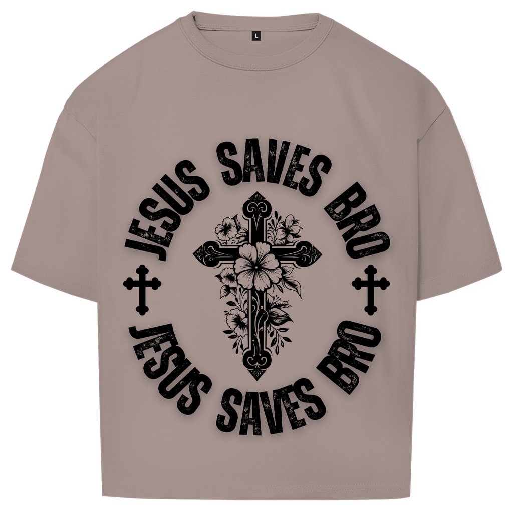 JESUS SAVES BRO - BASIC STYLE - OVERSIZE SHIRT - UNISEX