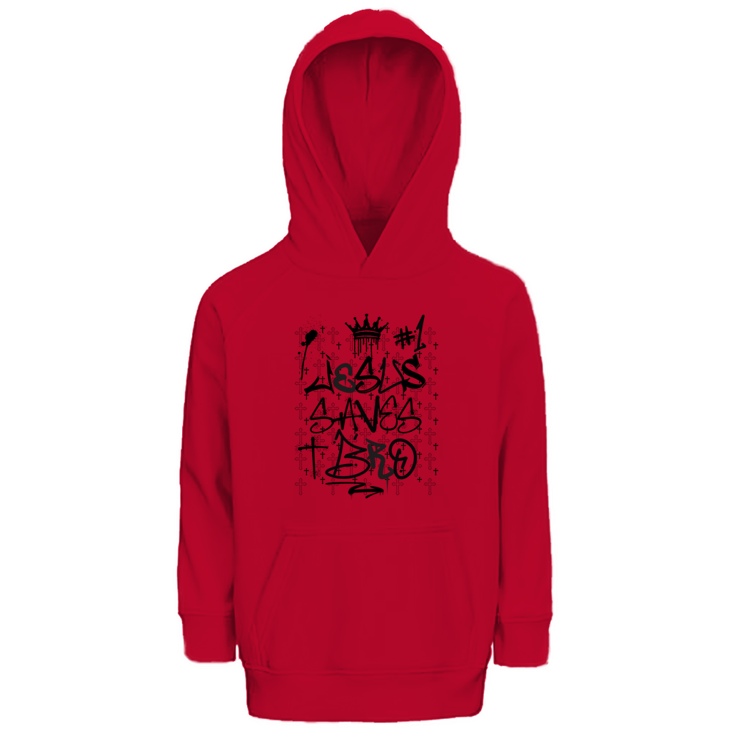 JESUS SAVES BRO - JSB-GRAFFITI STYLE - KIDS HOODIE