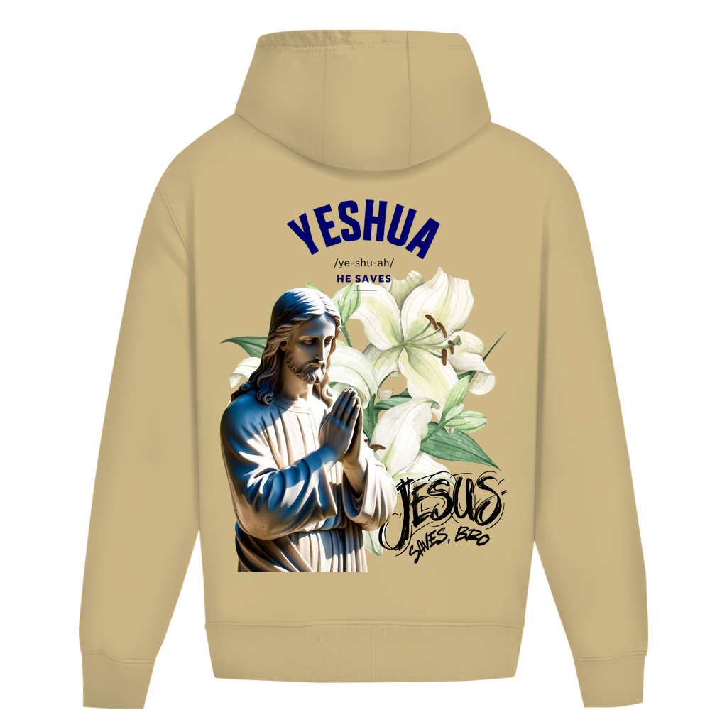 JESUS SAVES BRO - YESHUA - OVERSIZE HOODIE - UNISEX