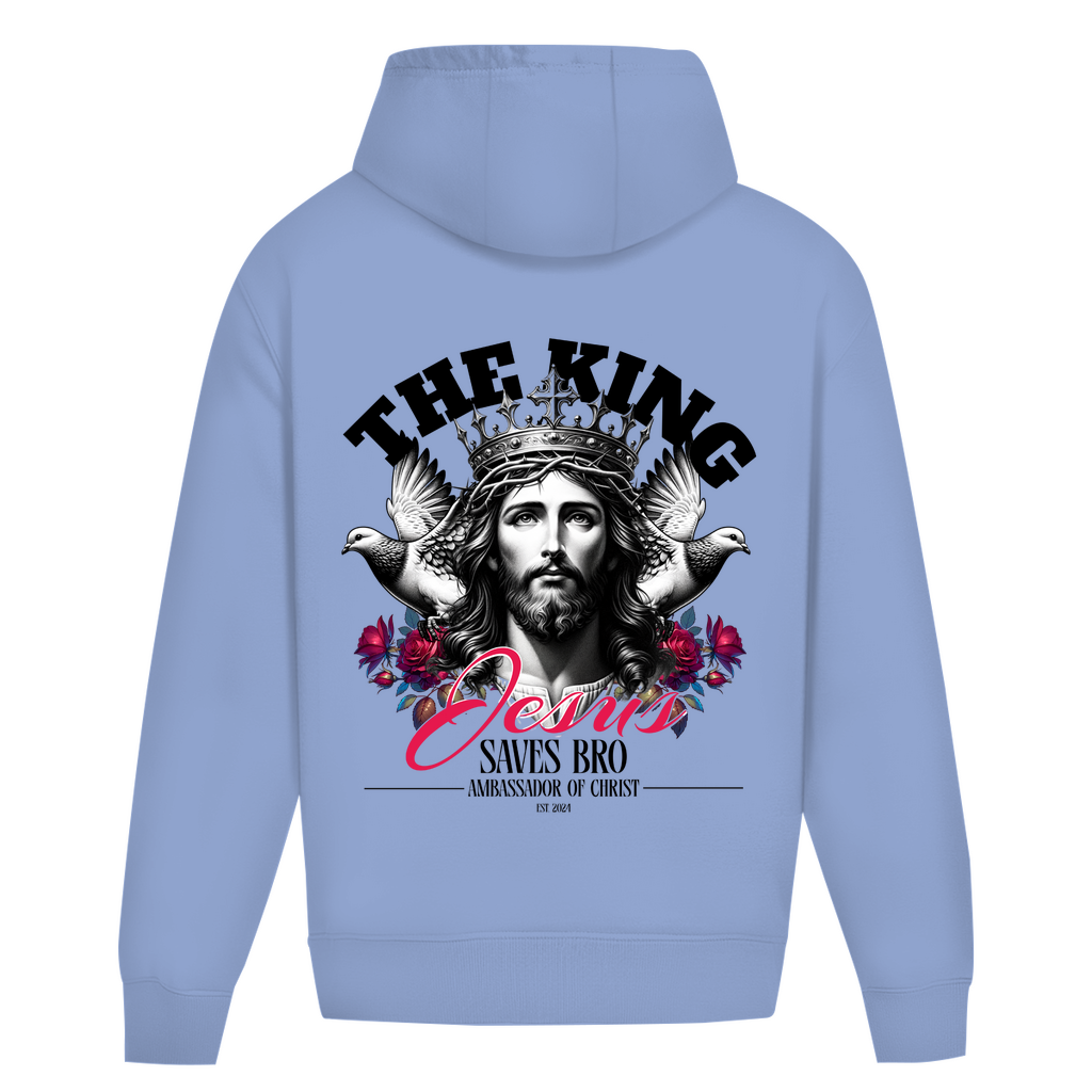 JESUS SAVES BRO - THE KING - OVERSIZE HOODIE - UNISEX