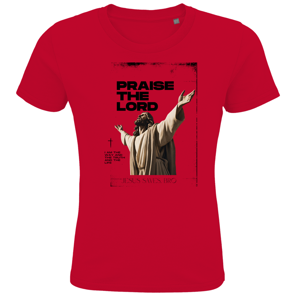 JESUS SAVES BRO - PRAISE THE LORD - T-SHIRT KIDS