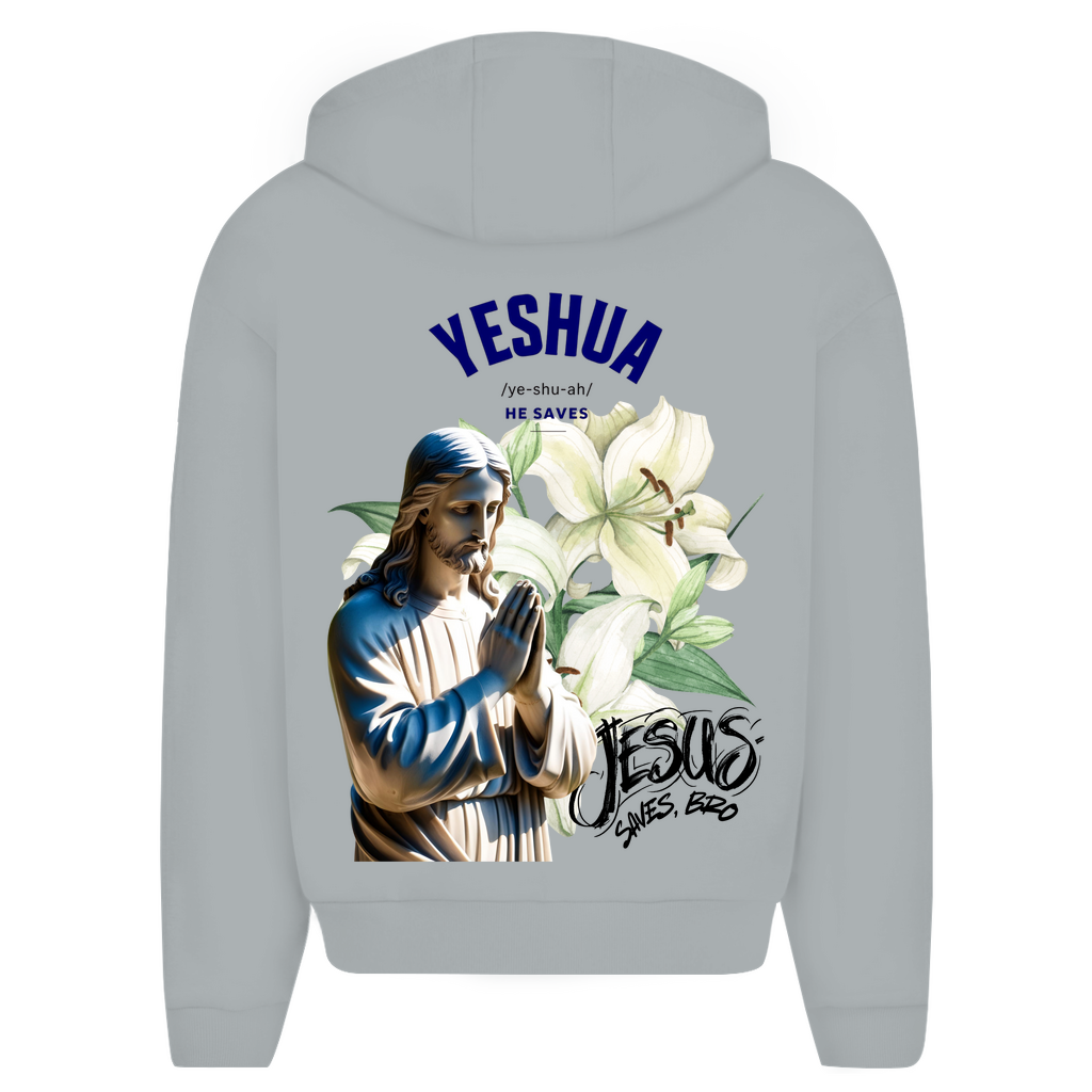 JESUS SAVES BRO - YESHUA - ZIPPER - UNISEX - OVERSIZE