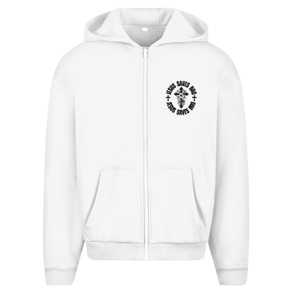 JESUS SAVES BRO - JESUS CHRIST - ZIPPER - UNISEX - OVERSIZE