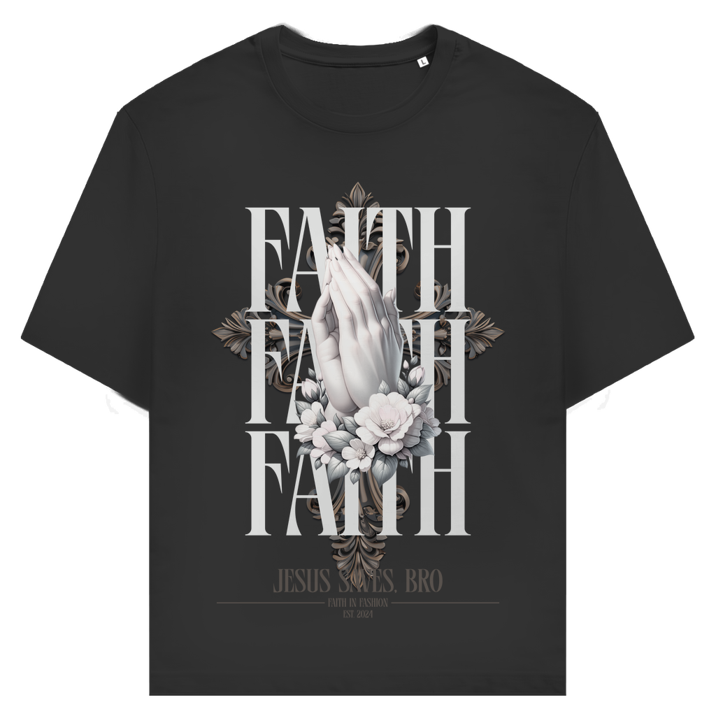 JESUS SAVES BRO - PRAYING HANDS - T-SHIRT - UNISEX