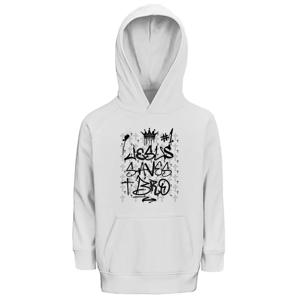 JESUS SAVES BRO - JSB-GRAFFITI STYLE - KIDS HOODIE