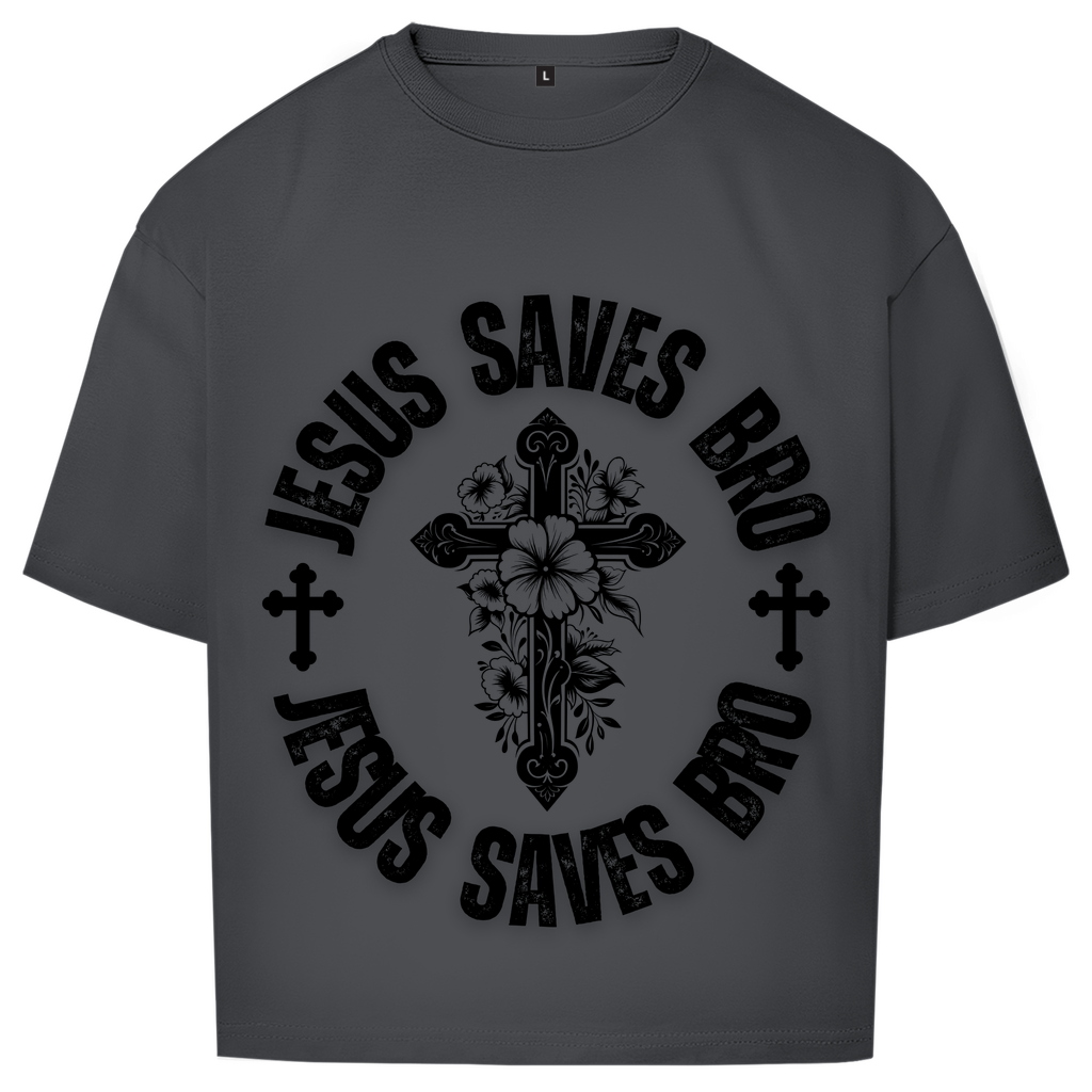 JESUS SAVES BRO - BASIC STYLE - OVERSIZE SHIRT - UNISEX
