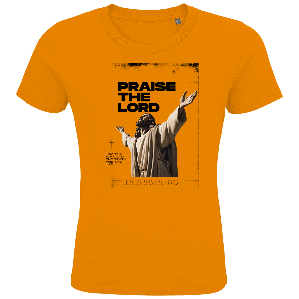 JESUS SAVES BRO - PRAISE THE LORD - T-SHIRT KIDS