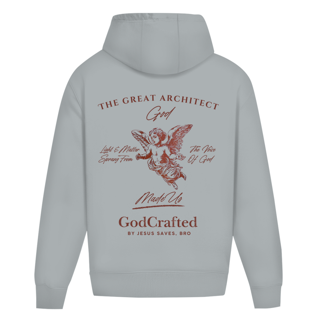 JESUS SAVES BRO - GOD THE GREAT ARCHITECT - OVERSIZE HOODIE - UNISEX