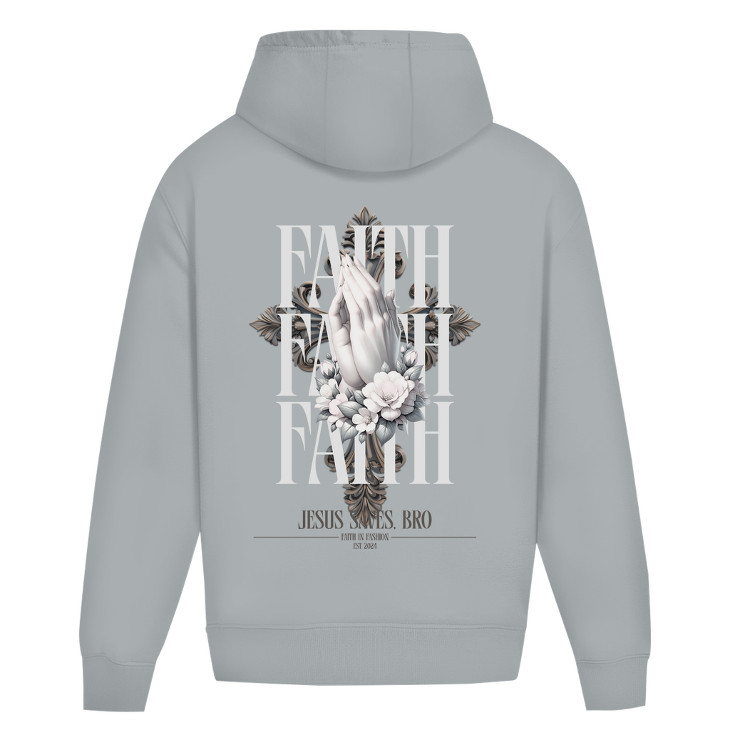 JESUS SAVES BRO - PRAYING HANDS - OVERSIZE HOODIE - UNISEX