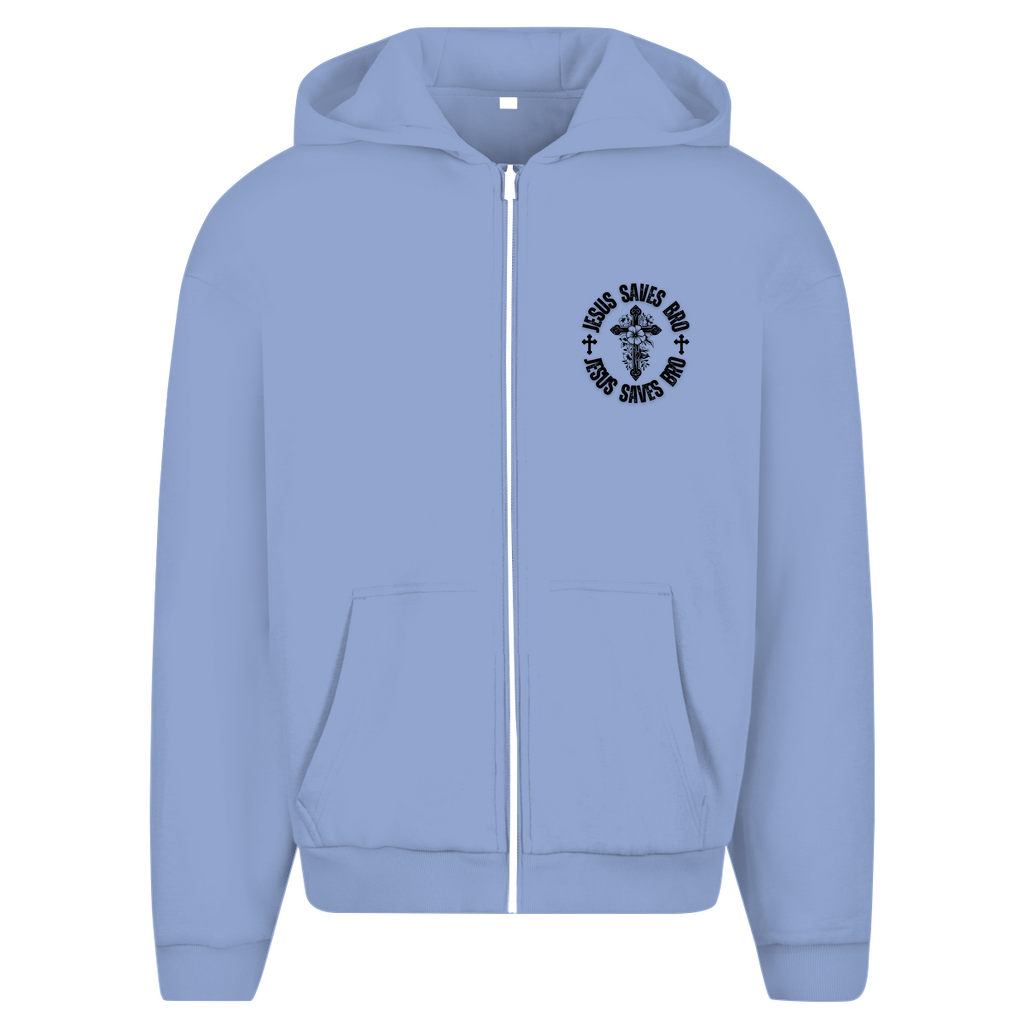 JESUS SAVES BRO - YESHUA - ZIPPER - UNISEX - OVERSIZE