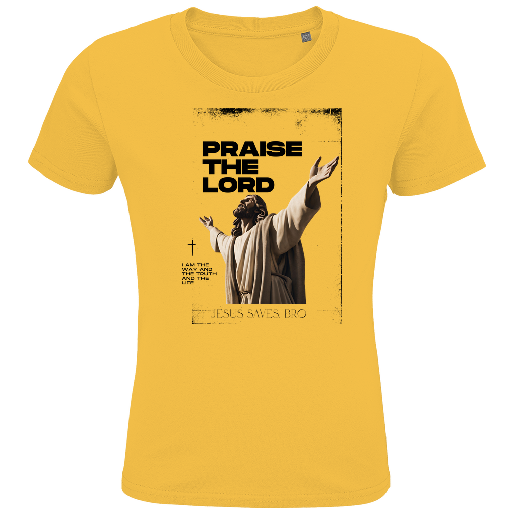 JESUS SAVES BRO - PRAISE THE LORD - T-SHIRT KIDS