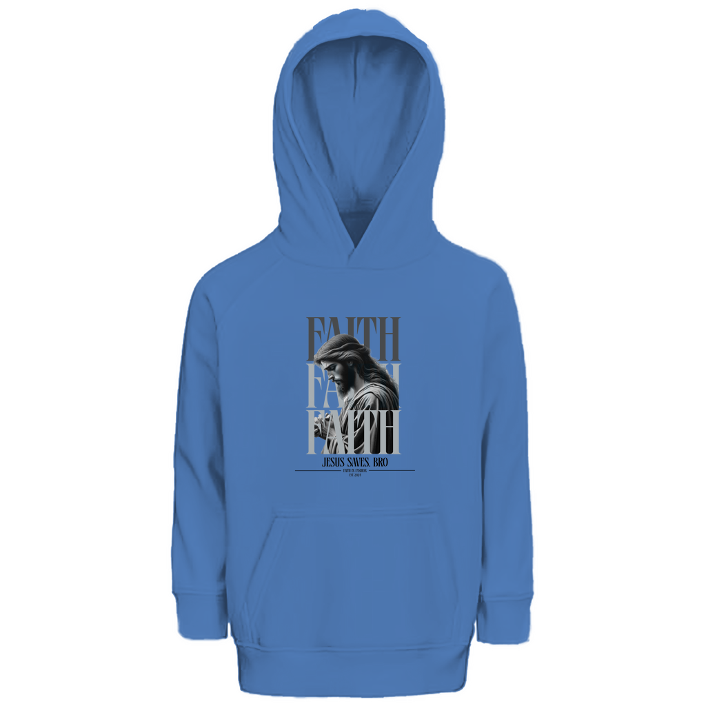 JESUS SAVES BRO - FAITH - KIDS HOODIE