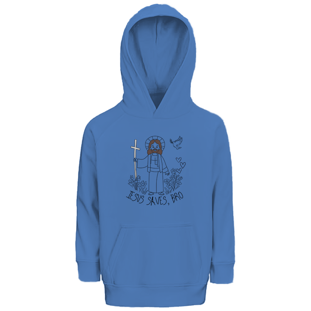 JESUS SAVES BRO - JESUS SAVES - KIDS HOODIE