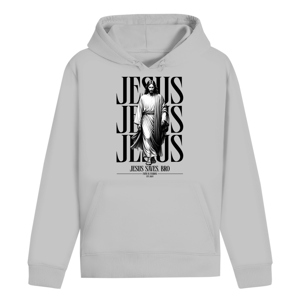 JESUS SAVES BRO - WALKING WITH JESUS - HOODIE - UNISEX
