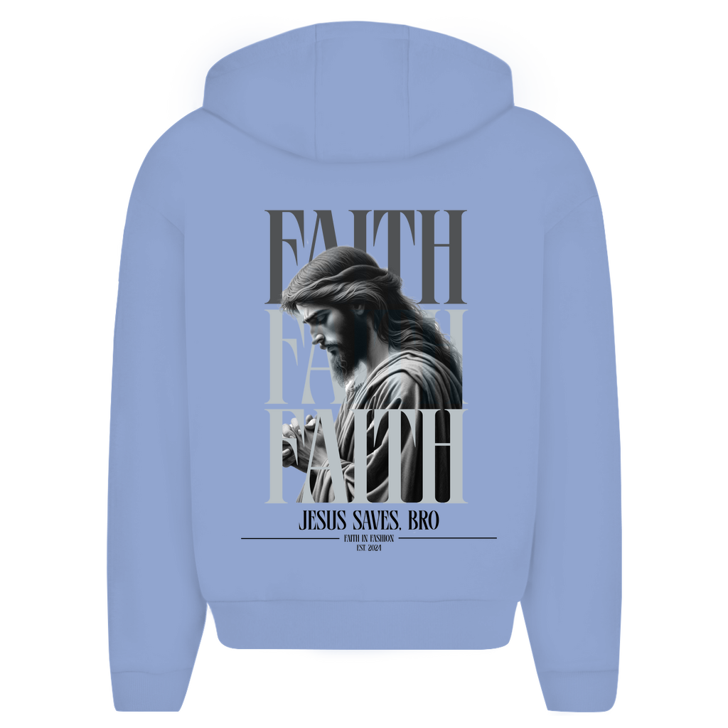 JESUS SAVES BRO - FAITH & JESUS - ZIPPER - UNISEX - OVERSIZE