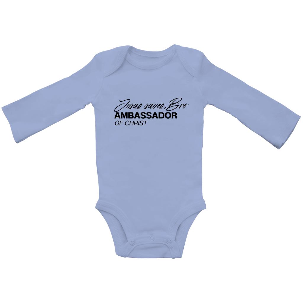 JESUS SAVES BRO - JSB-CLASSIC - BABY BODYSUIT LONGSLEEVE