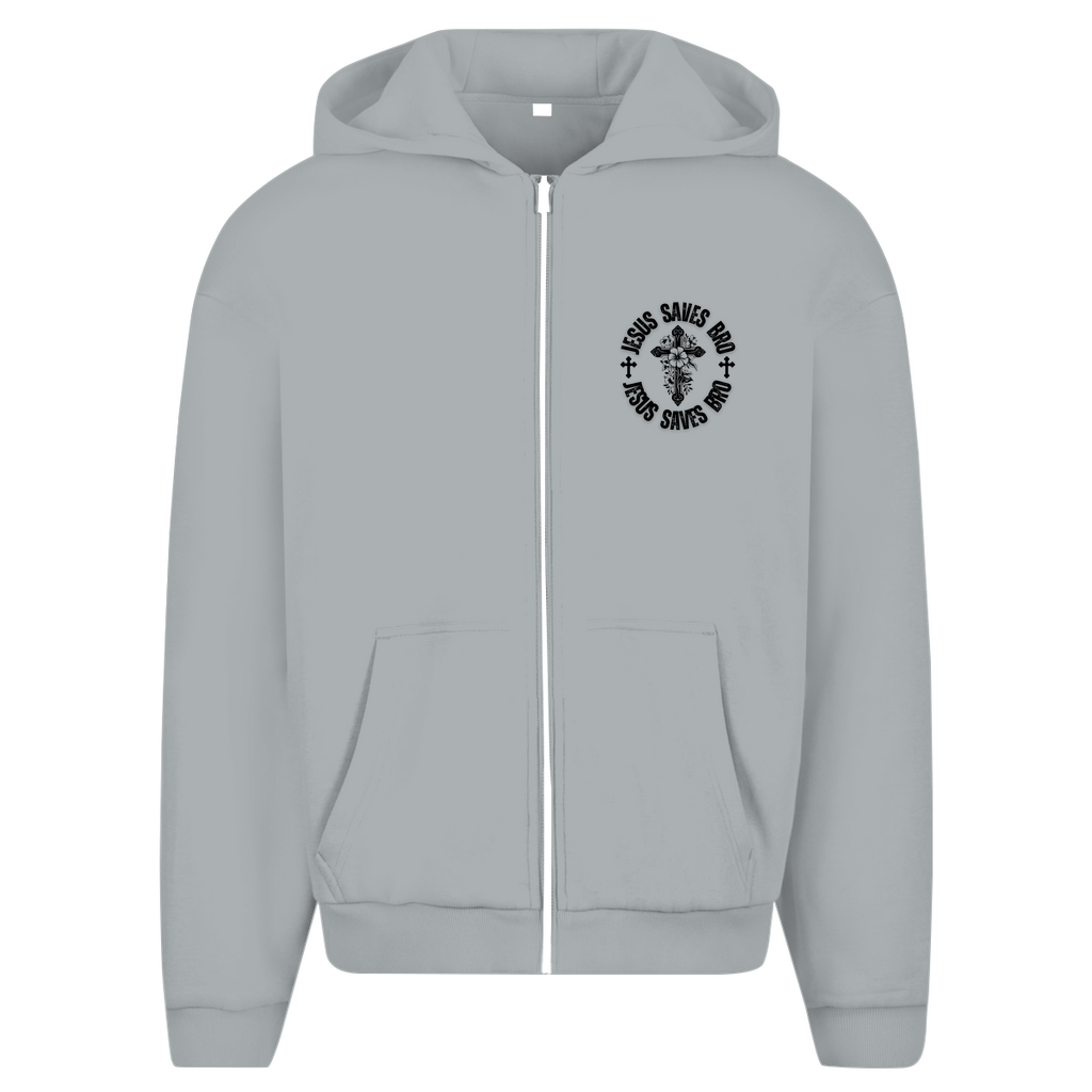 JESUS SAVES BRO - YESHUA - ZIPPER - UNISEX - OVERSIZE