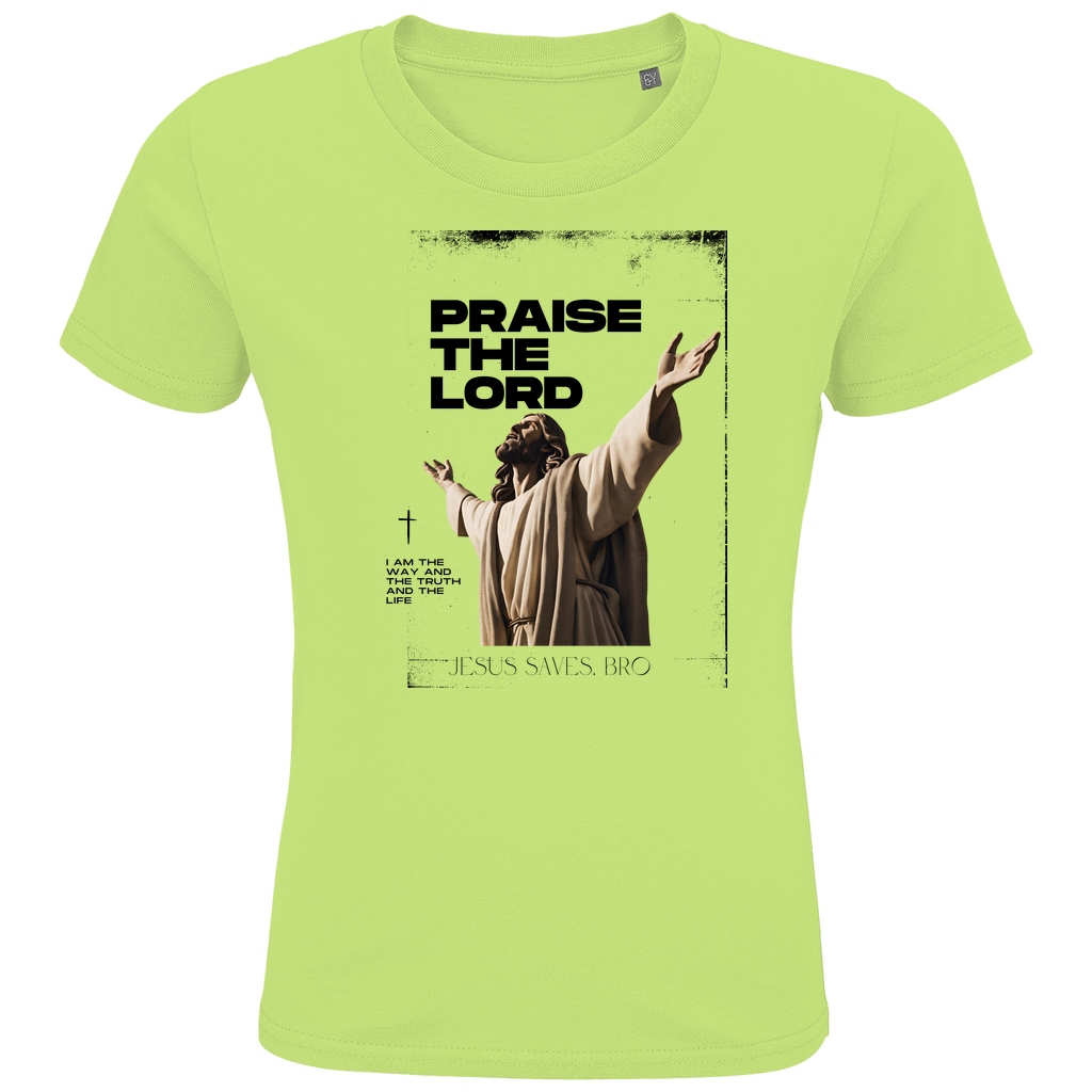 JESUS SAVES BRO - PRAISE THE LORD - T-SHIRT KIDS