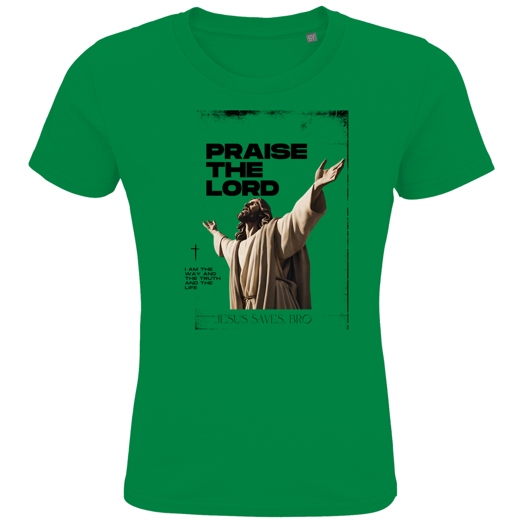 JESUS SAVES BRO - PRAISE THE LORD - T-SHIRT KIDS