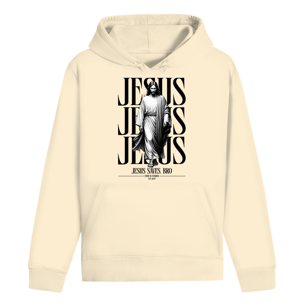 JESUS SAVES BRO - WALKING WITH JESUS - HOODIE - UNISEX