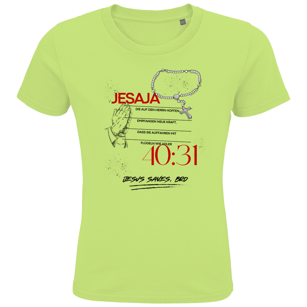 JESUS SAVES BRO - JESAJA 40:31 - T-SHIRT KIDS