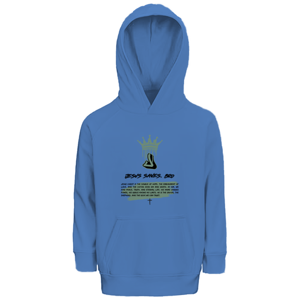 JESUS SAVES BRO - SOURCE OF HOPE - KIDS HOODIE