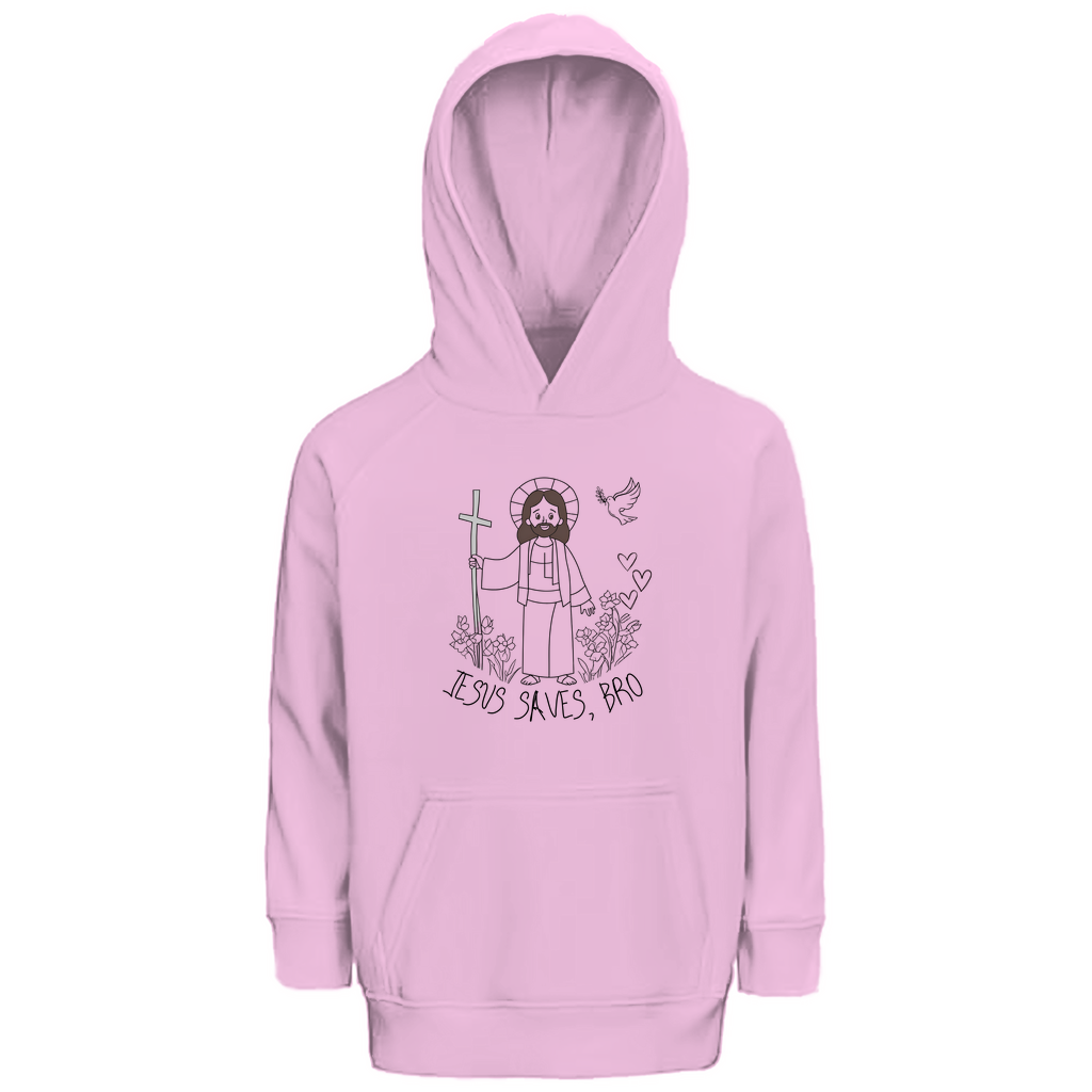 JESUS SAVES BRO - JESUS SAVES - KIDS HOODIE