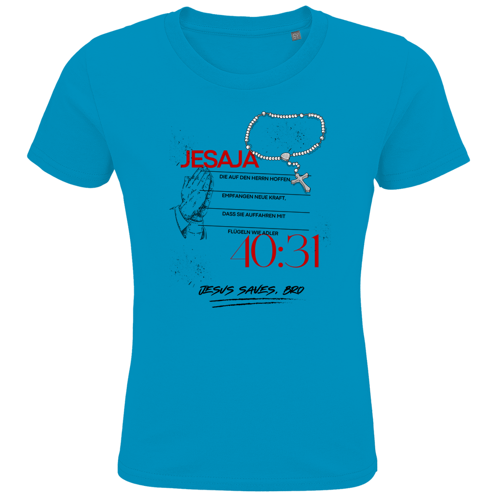 JESUS SAVES BRO - JESAJA 40:31 - T-SHIRT KIDS