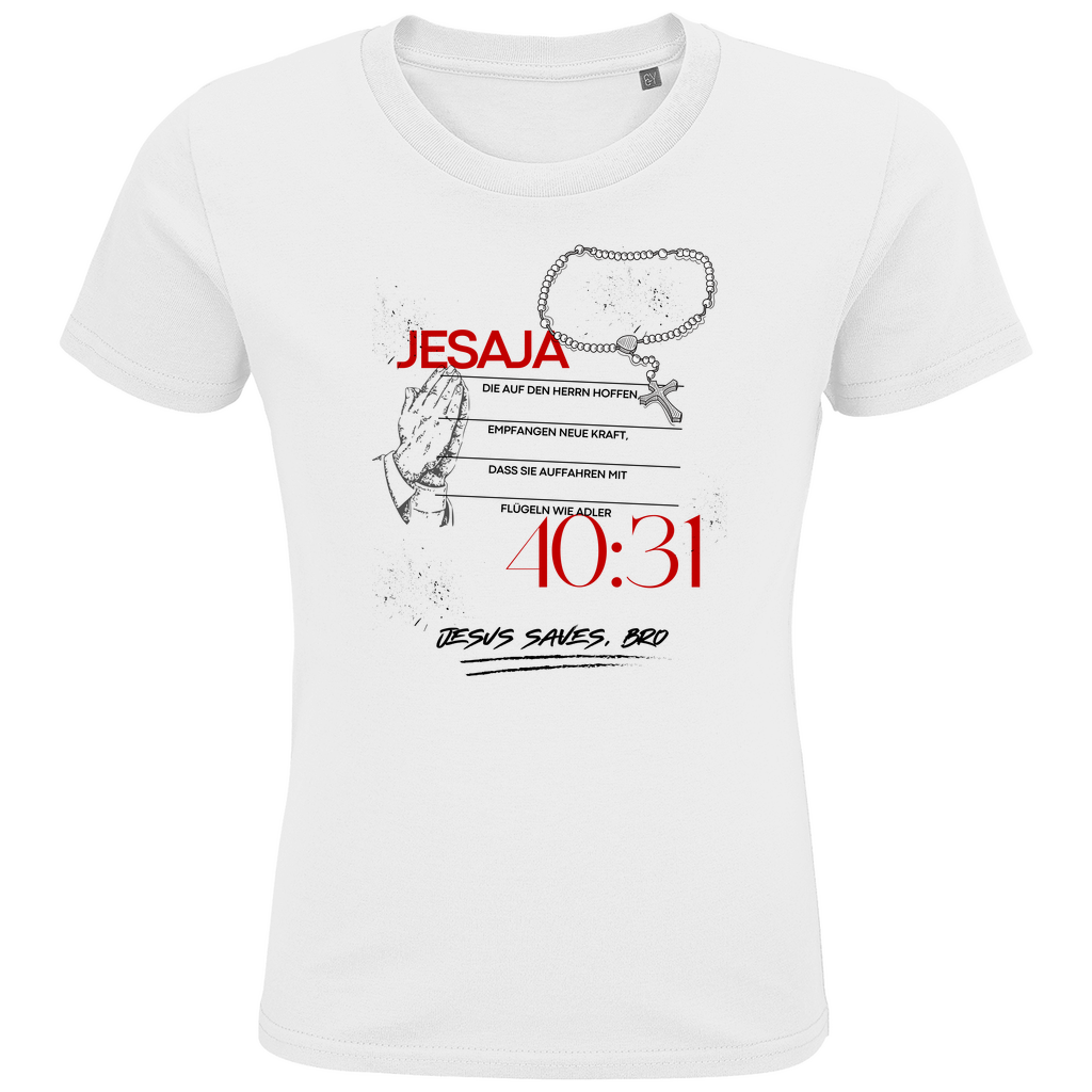 JESUS SAVES BRO - JESAJA 40:31 - T-SHIRT KIDS