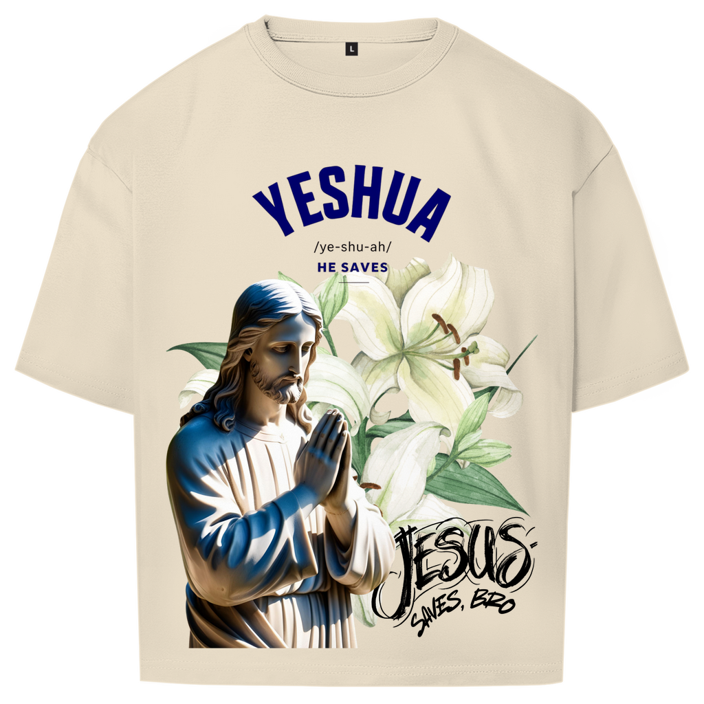 JESUS SAVES BRO - YESHUA - OVERSIZE SHIRT - UNISEX