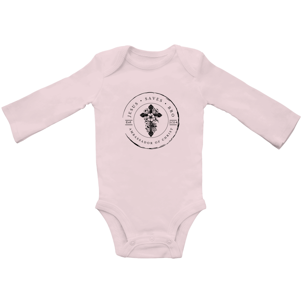 JESUS SAVES BRO - JSB-LOGO - BABY BODYSUIT LONGSLEEVE