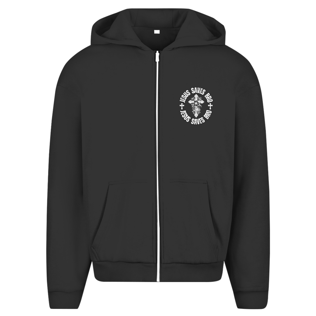 JESUS SAVES BRO - JESUS CHRIST - ZIPPER - UNISEX - OVERSIZE