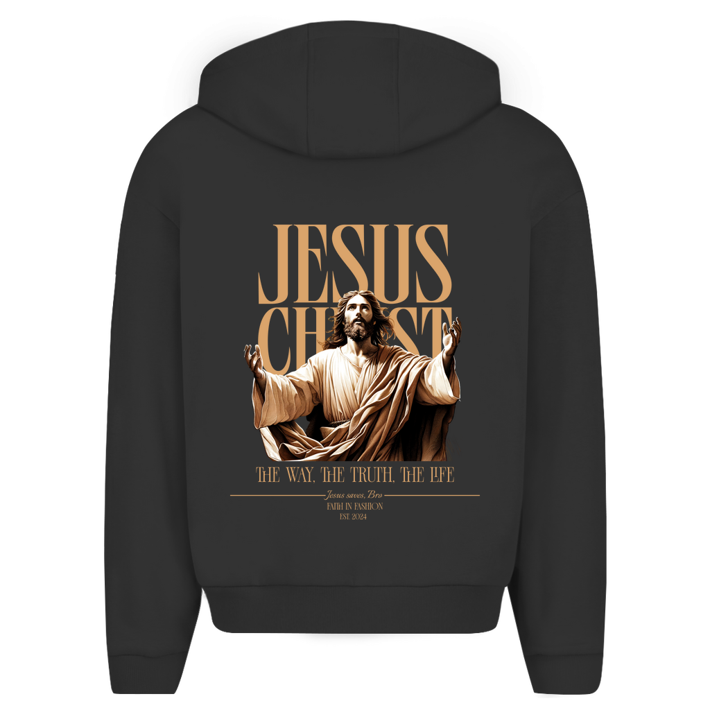 JESUS SAVES BRO - JESUS CHRIST - ZIPPER - UNISEX - OVERSIZE