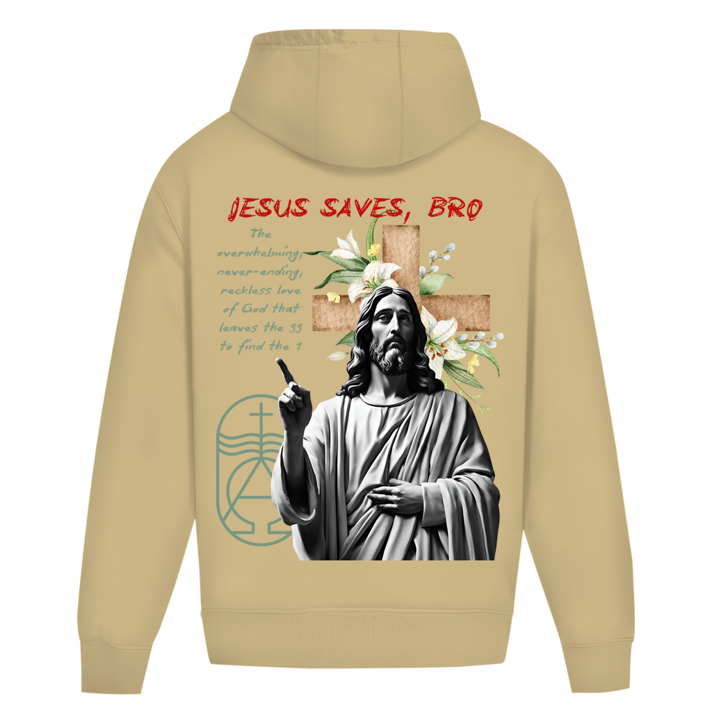 JESUS SAVES BRO - NEVERENDING LOVE - OVERSIZE HOODIE - UNISEX