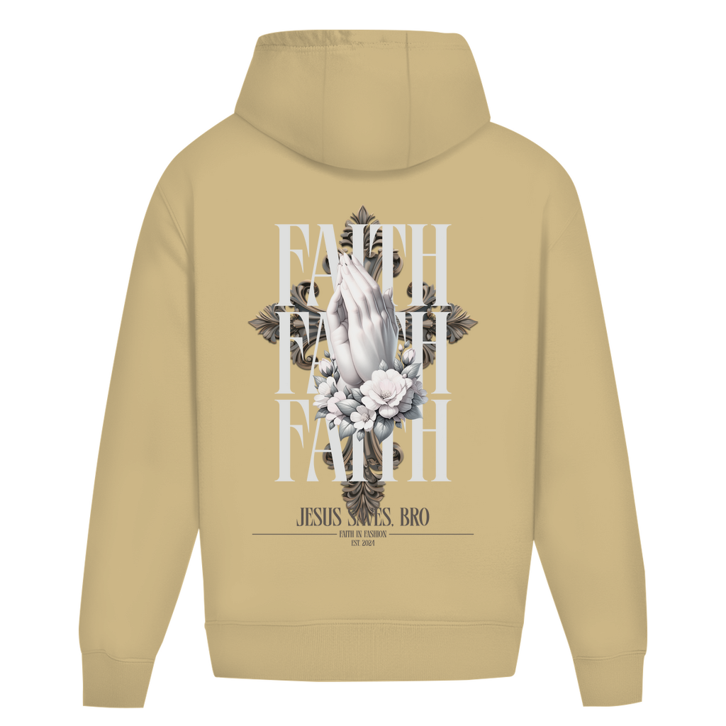 JESUS SAVES BRO - PRAYING HANDS - OVERSIZE HOODIE - UNISEX