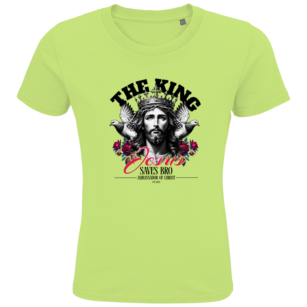 JESUS SAVES BRO - THE KING - T-SHIRT KIDS