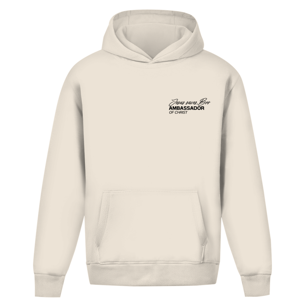 JESUS SAVES BRO - WALKING WITH JESUS - OVERSIZE HOODIE - UNISEX
