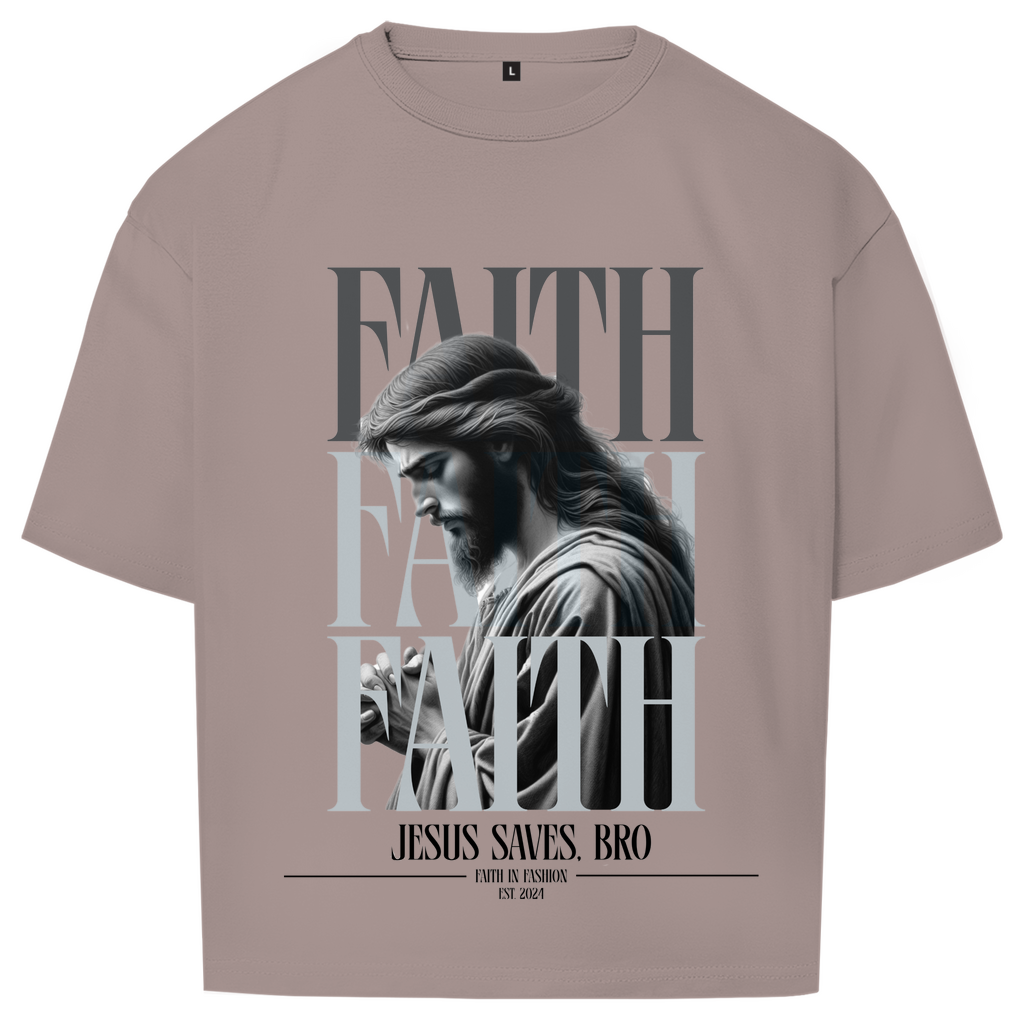JESUS SAVES BRO - FAITH & JESUS  - OVERSIZE SHIRT - UNISEX