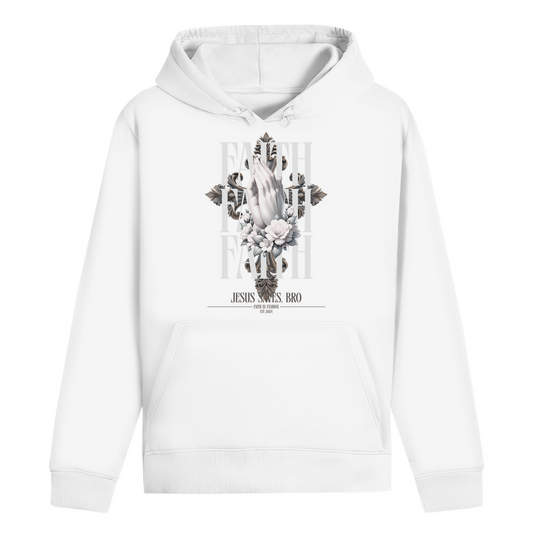 JESUS SAVES BRO - PRAYING HANDS - HOODIE - UNISEX