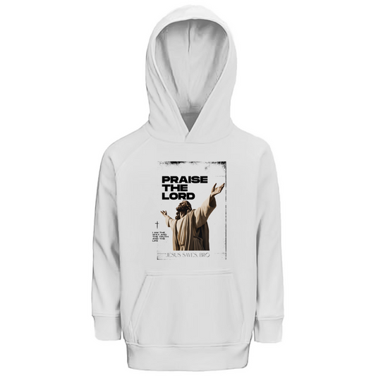 JESUS SAVES BRO - PRAISE THE LORD - KIDS HOODIE