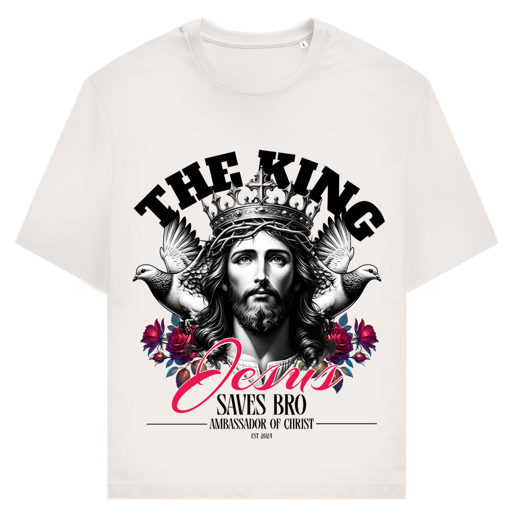 JESUS SAVES BRO - THE KING - T-SHIRT - UNISEX