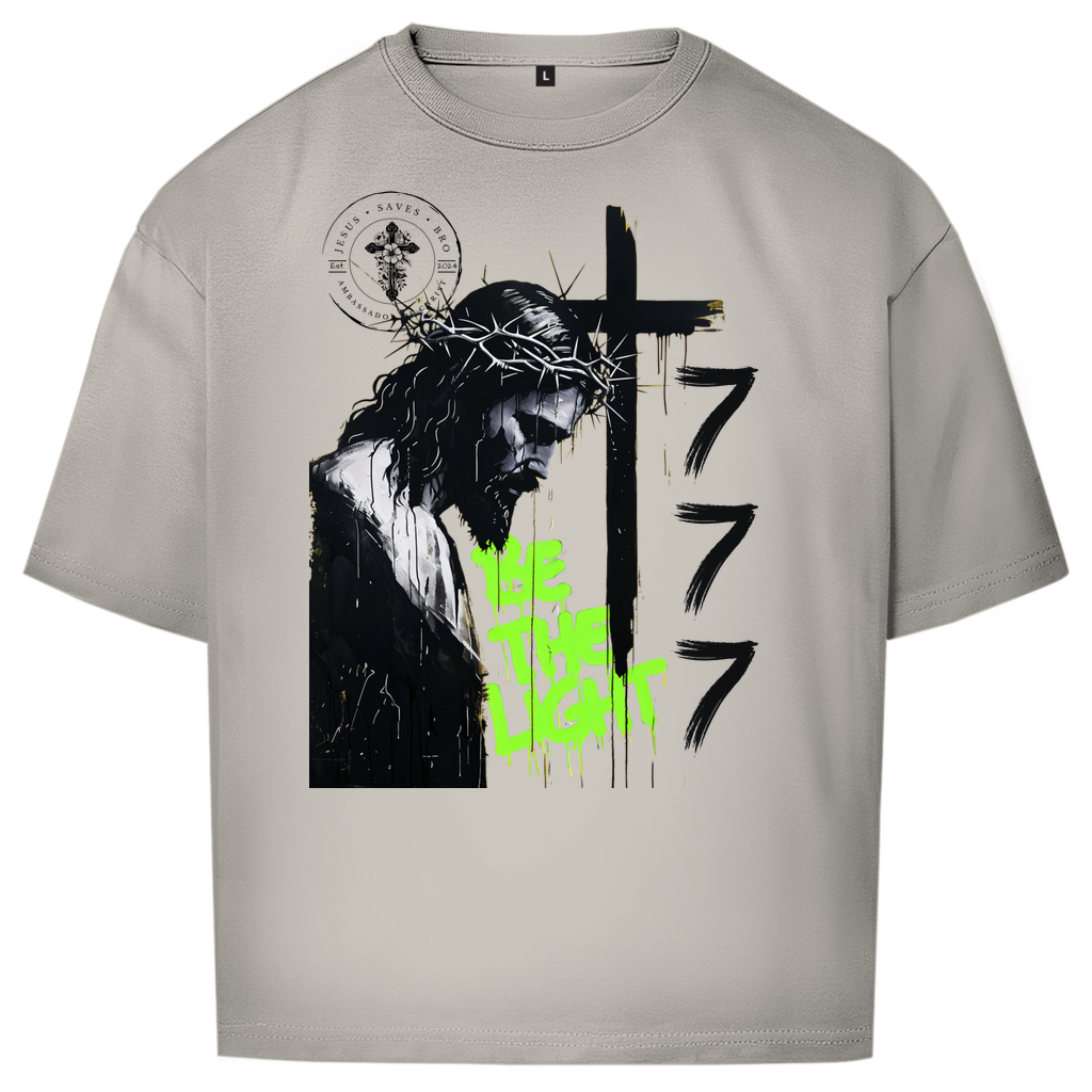 JESUS SAVES BRO - BE THE LIGHT  - OVERSIZE SHIRT - UNISEX