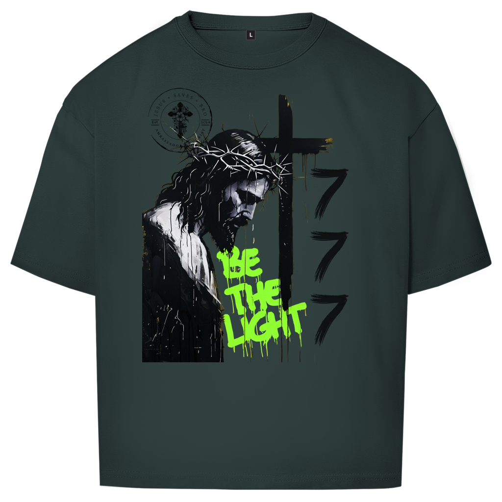 JESUS SAVES BRO - BE THE LIGHT  - OVERSIZE SHIRT - UNISEX